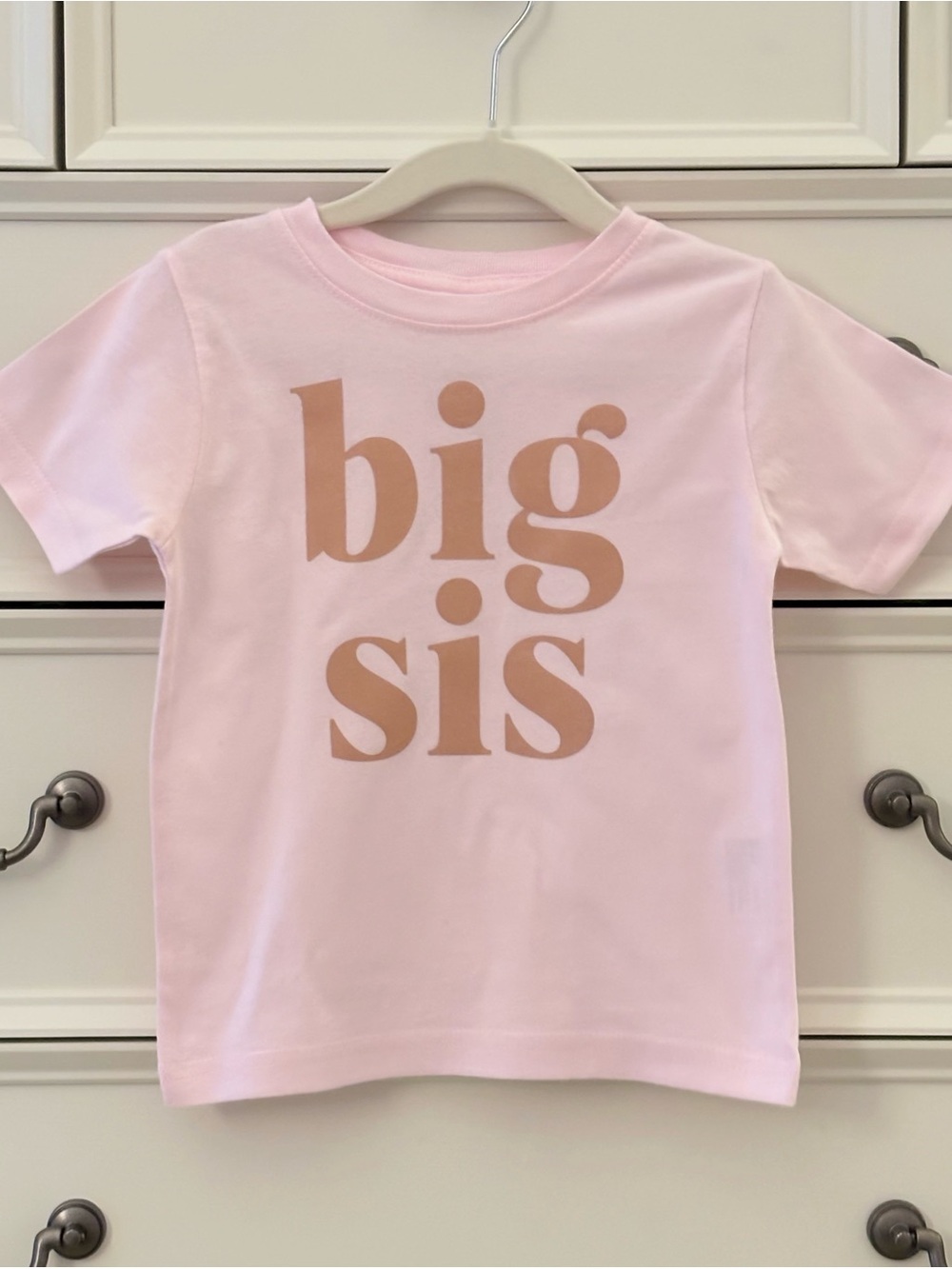 EUC Sweet Wink Pink Big Sis T-Shirt Top Size 2T